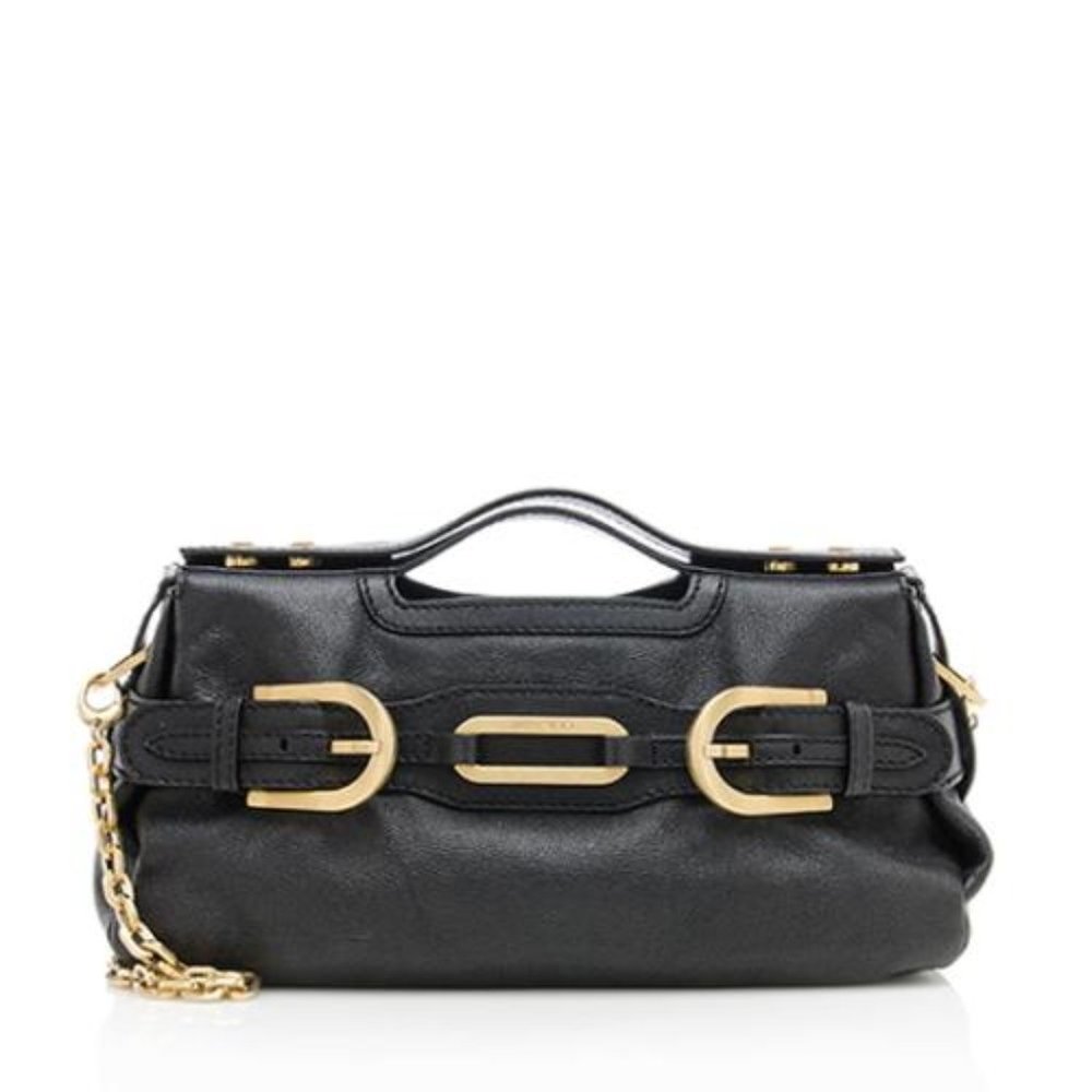 Jimmy Choo Thelma Camel Leather Shoulder Bag